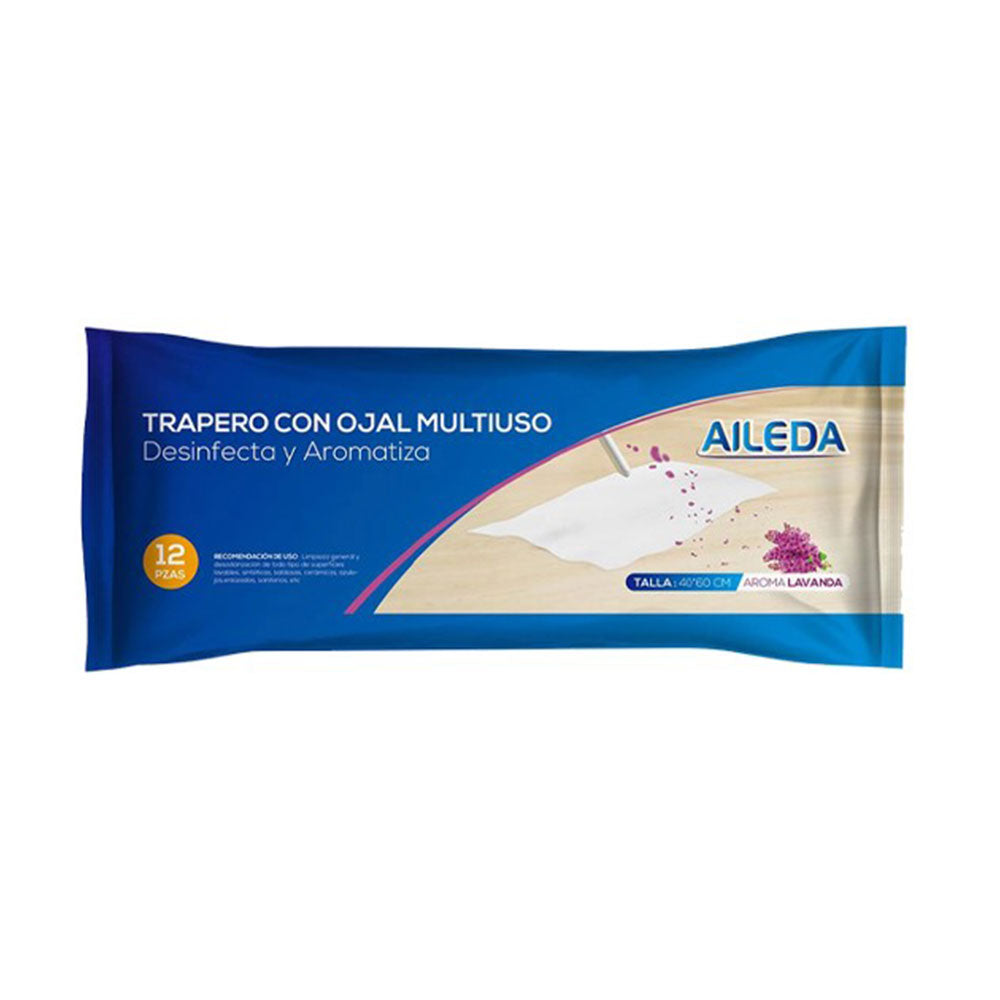Trapero Humedo Lavanda Aileda 12 piezas