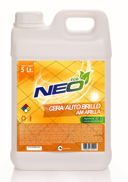 Cera Autobrillo Amarilla 5 Lt