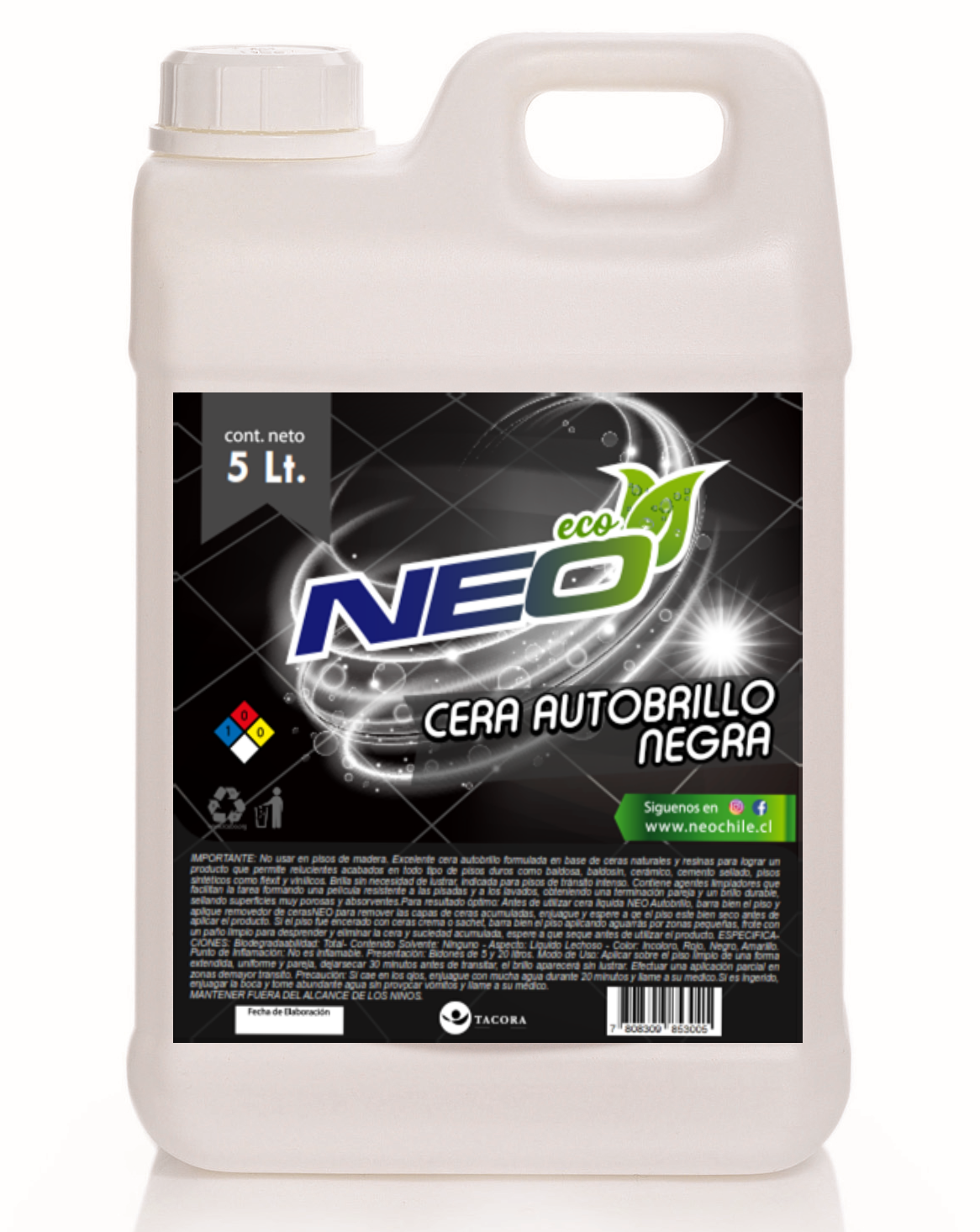 Cera Autobrillo Incolora 5 Lt