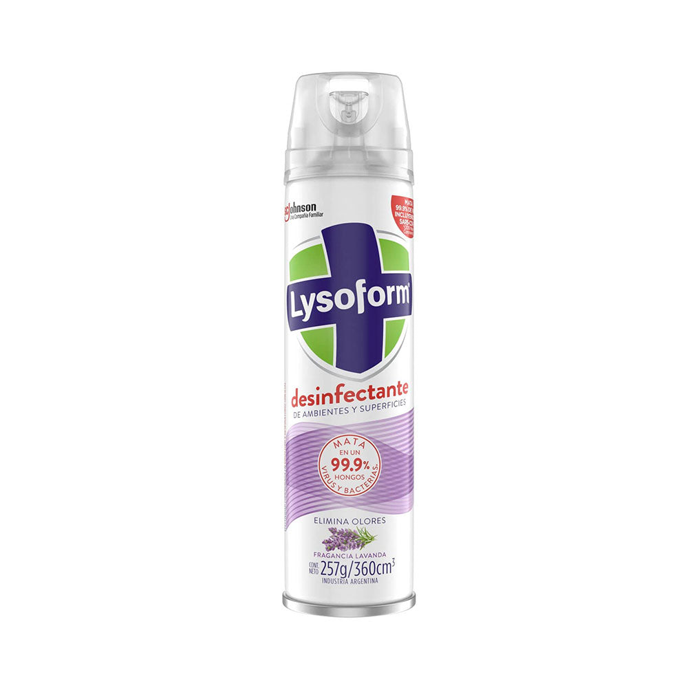 Desinfectante Aerosol Lavanda Lysoform Lat 360cc