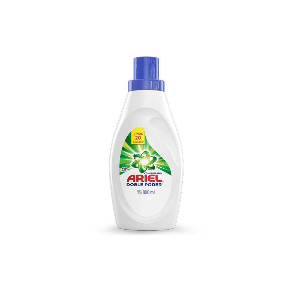 Detergente Ariel Doble Poder Liquido 800ml