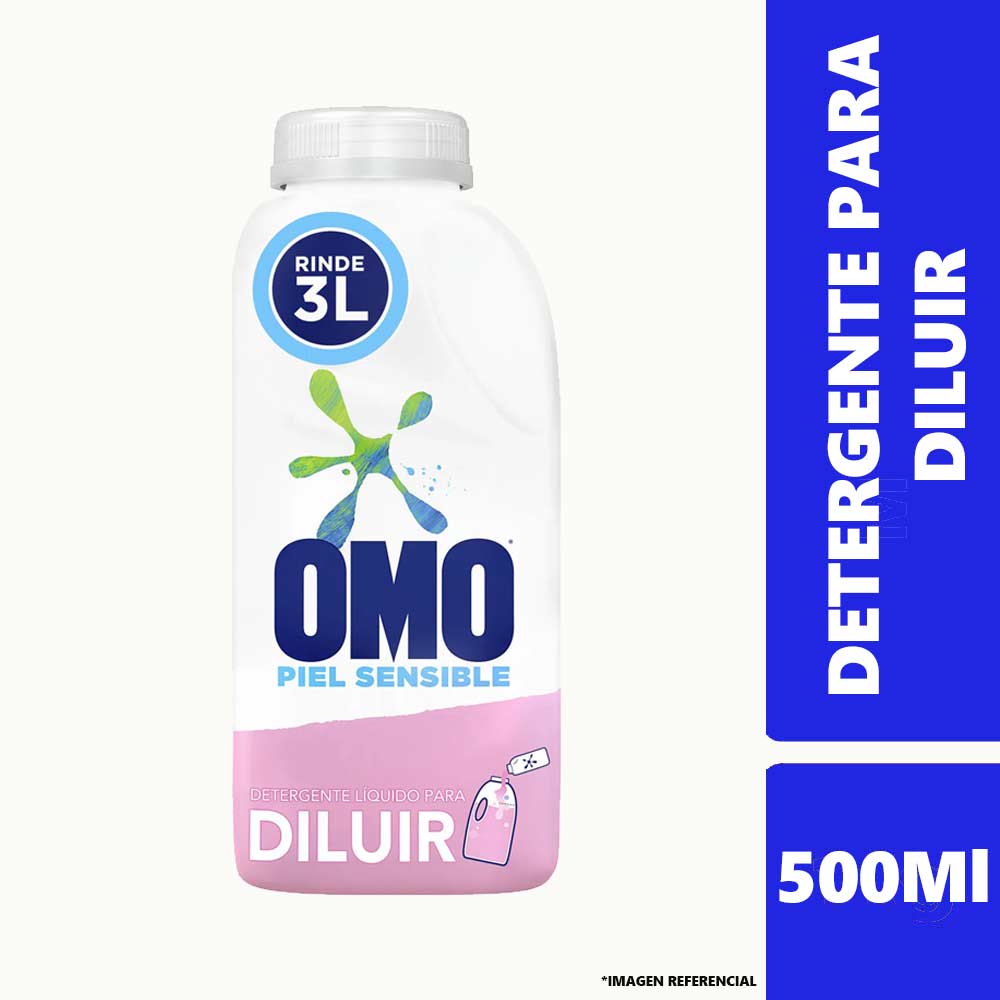 Detergente Liquido Omo para Diluir Piel Sensible 500Ml