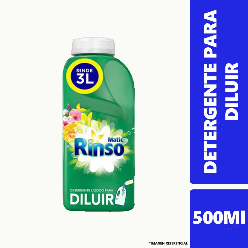 Detergente Liquido Rinso Para Diluir 500Ml