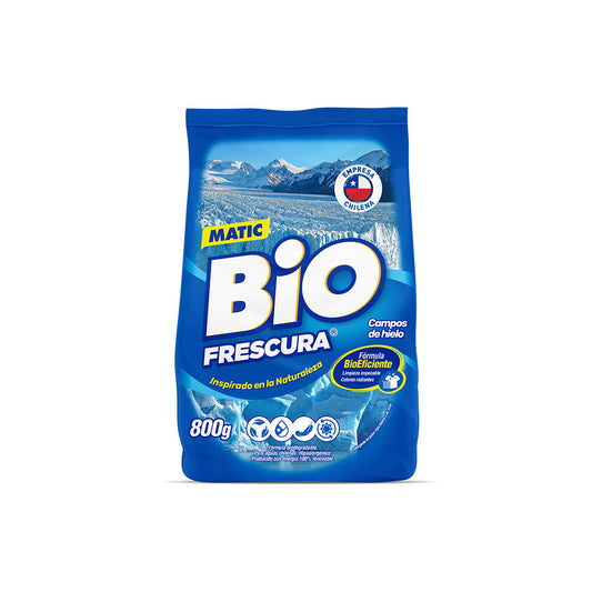 Detergente Polvo Campos De Hielo Bio Frescura Bolsa 800g