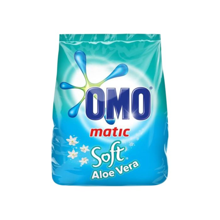 Detergente Polvo Matic Soft Aloe Vera Omo Bolsa 400g