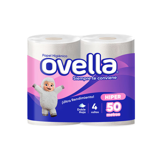 Higienico Ovella Doble Hoja 4×50 Mt