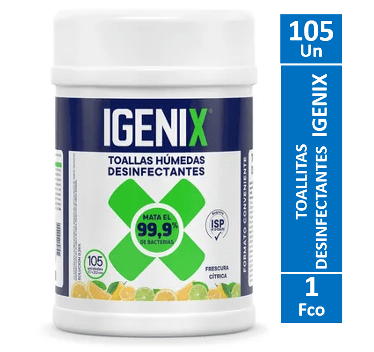 Toallas Desinfectantes Igenix 105 UN