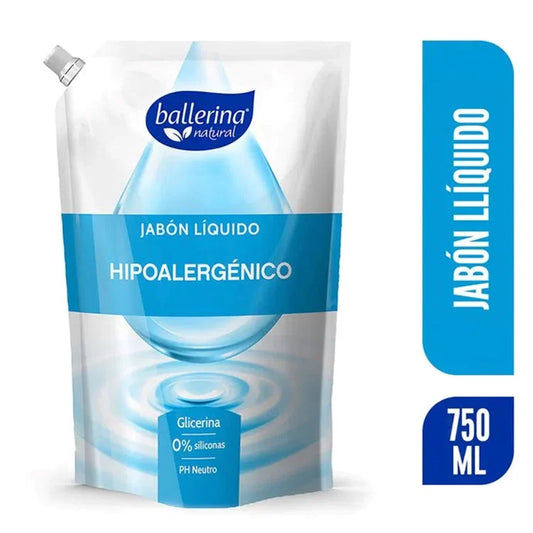 Jabón Líquido Hipoalergénico Ballerina Dp 750ml