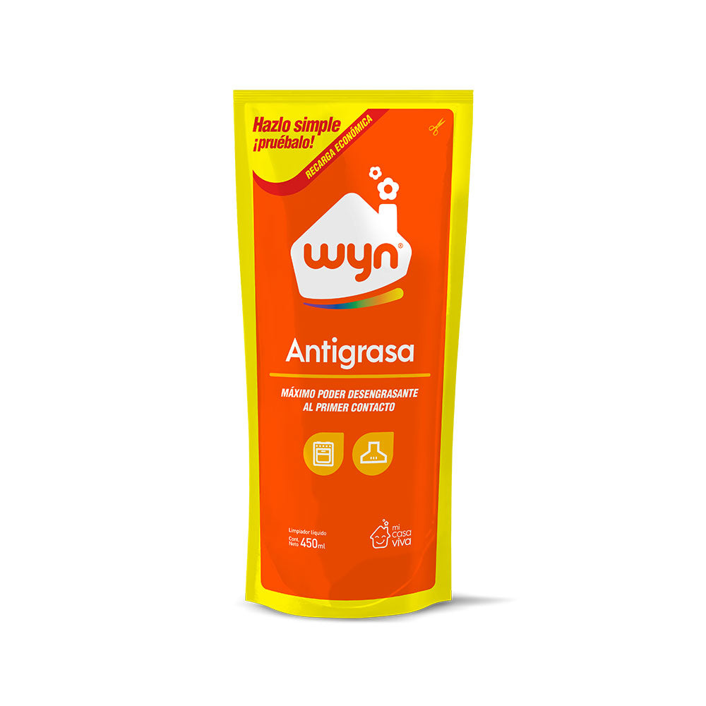 Limpiador Liquido Antigrasa Wyn Dp 450ml