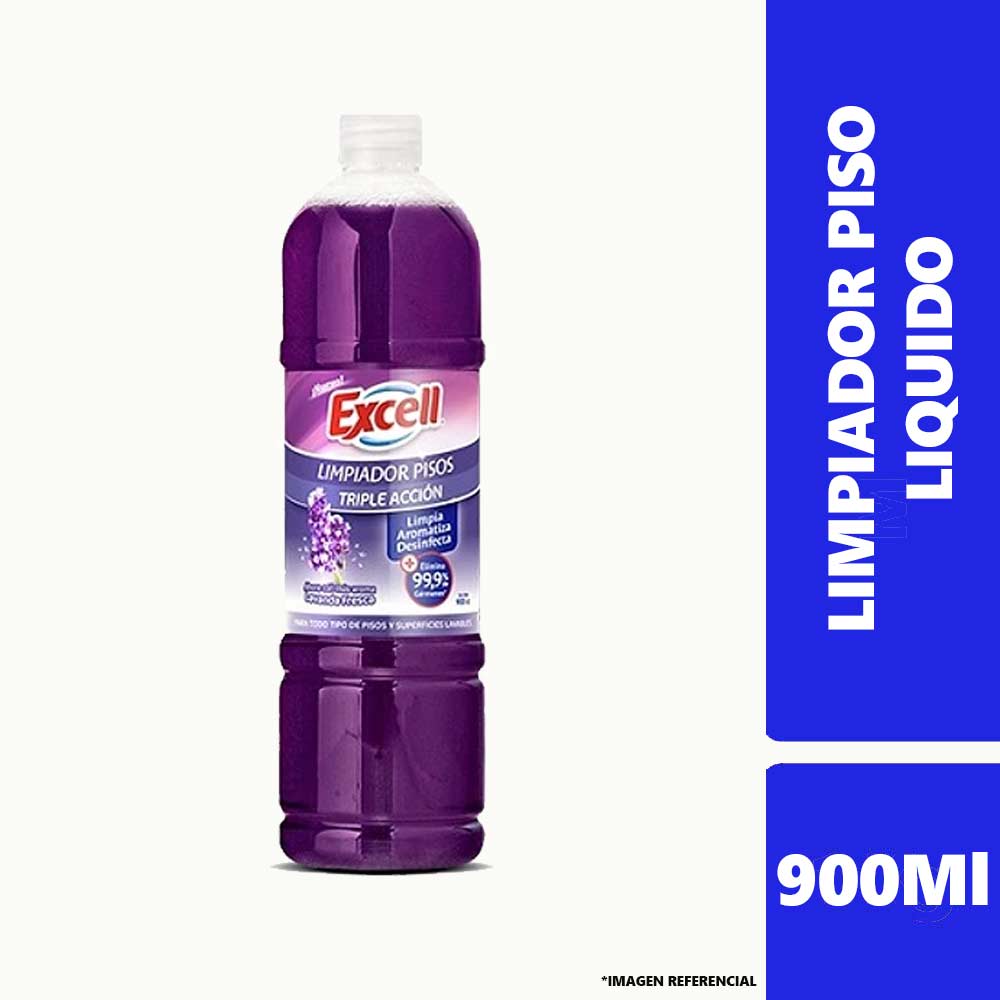 Limpiador Liquido Piso Lavanda Excell Bot 900ml