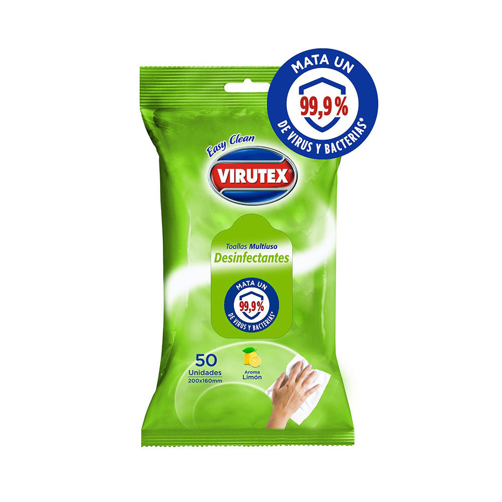 Paño Desinfectante Virutex Limon Display 50u