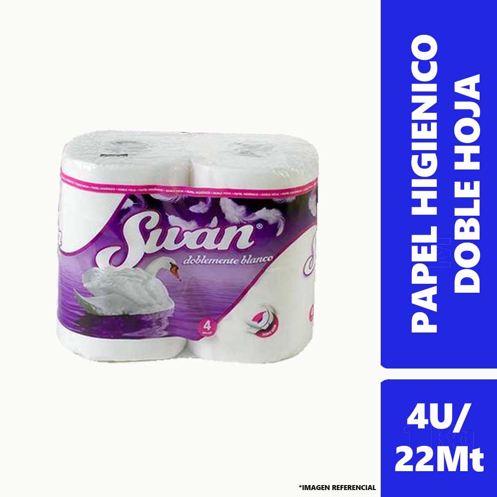 Papel Higienico Doble Hoja Swan 4Ux22Mt