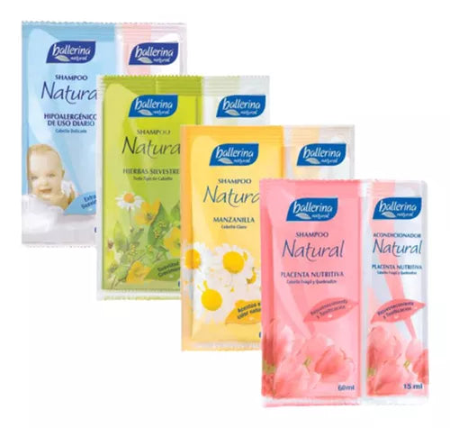 Shampoo Ballerina Sachet mixto 50Ml - 50 UN