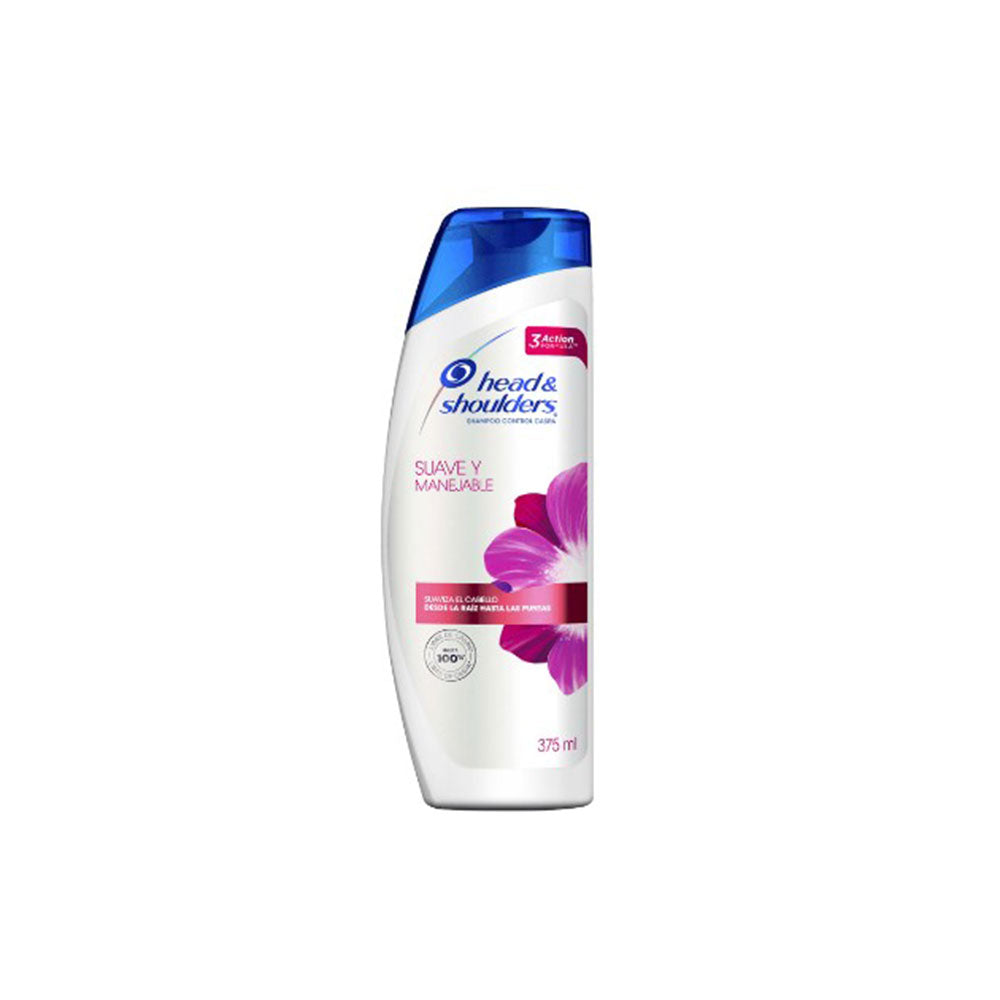 Shampoo Head and Shoulders Suave y Manejable 375ml