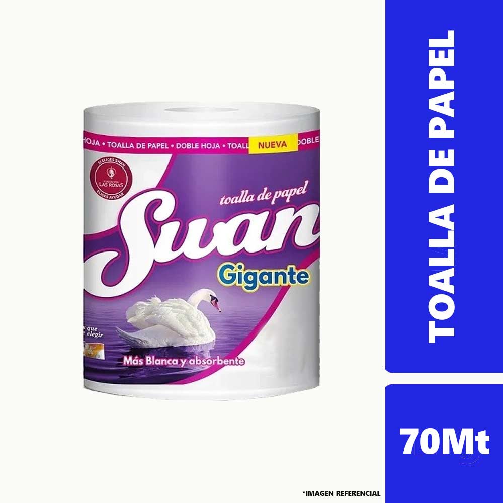 Toalla de Papel Swan Doble Hoja 70Mt