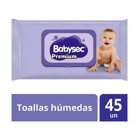 Toallas Humedas Babysec Premium 45 Unidades